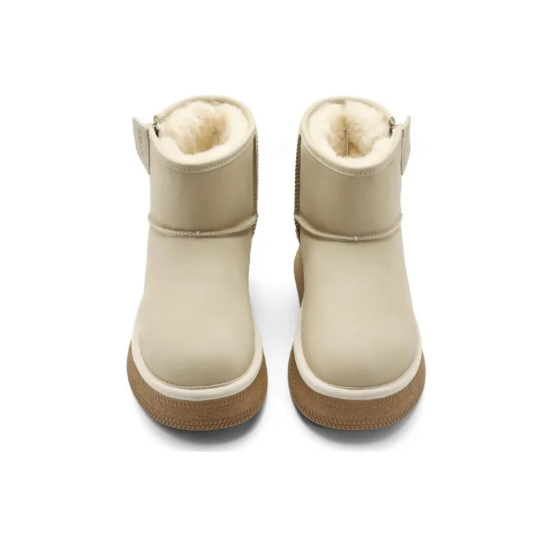 BELLE Warm Wear-Resistant Height Increasing Slip-Resistant 12cm Snow Boots Women's-8