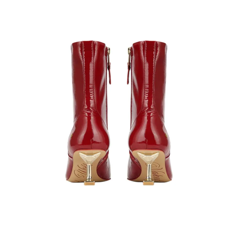 Naked Wolfe Tempting Ankle Boots Women's Red-5