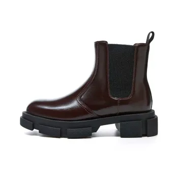 Marie Claire Short Chelsea Boots 4.5cm Women's Truffle Wine Brown