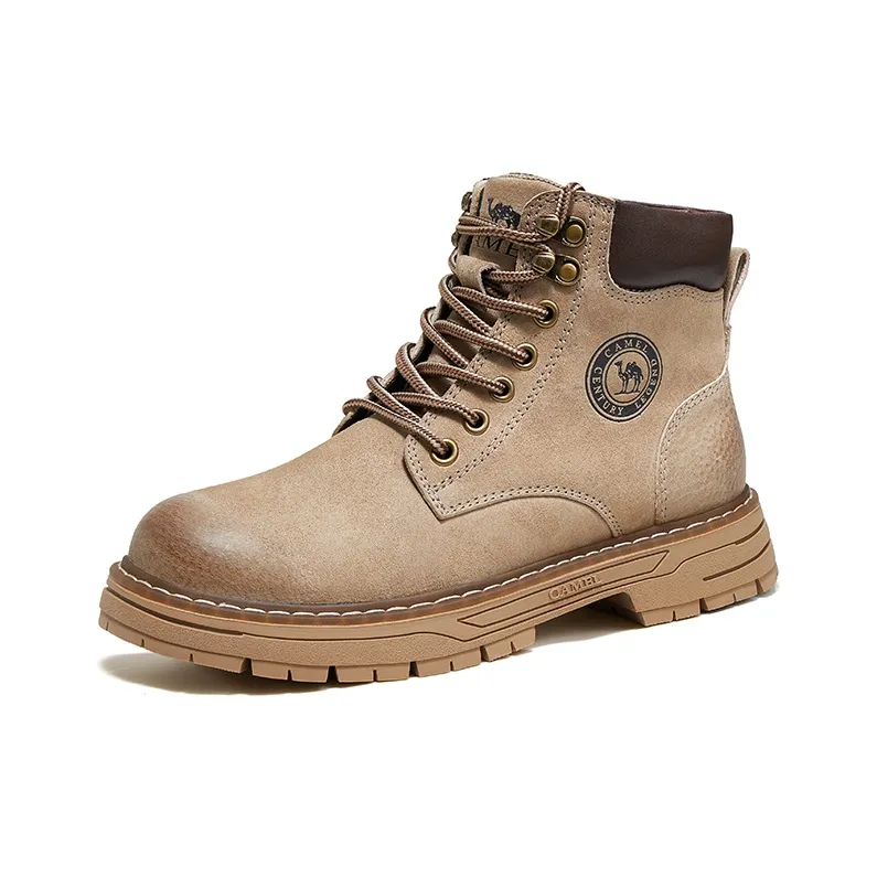 CAMEL Yellow Boots Abrasion Resistant Cushioning Outdoor Boots 4cm Women's-8