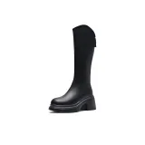 Black (Upgraded)-Fleece-Lined-7.5cm Heel Height-JF97A