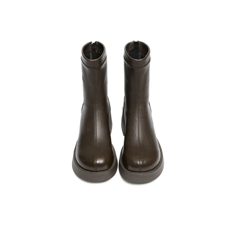 RED DRAGONFLY Stretch Boots 5.7CM Women's Black-12