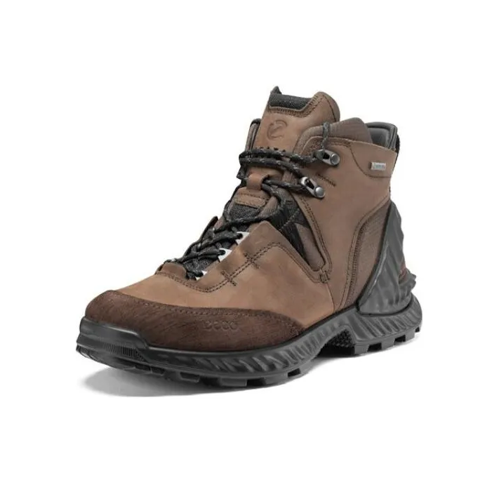 Ecco Exohike Gt Abrasion Resistant Slip Resistant Ankle Length Outdoor Boots Men's Brown-1