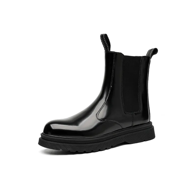YEDANI Short Chelsea Boots Men's Black-1