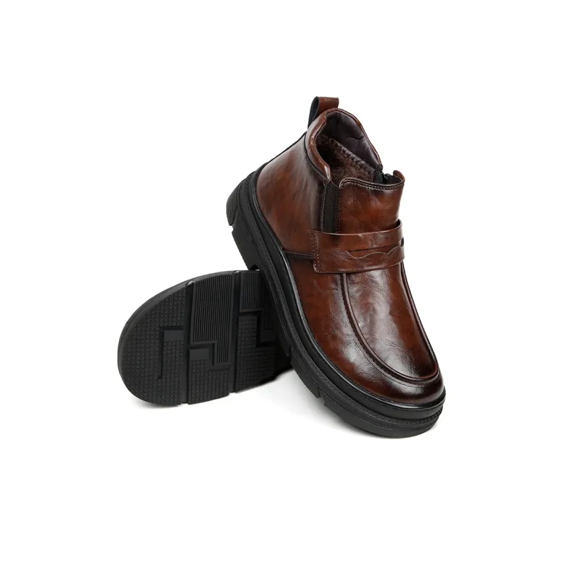 Wit Ankle Boots Men Black-1