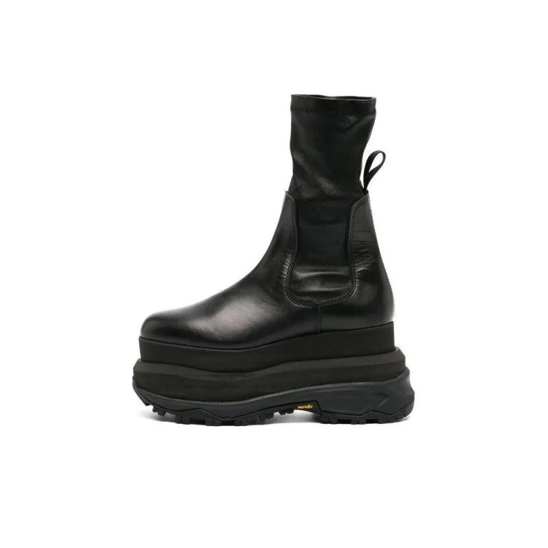 Sacai Stretch Ankle Boots Women's Black-0
