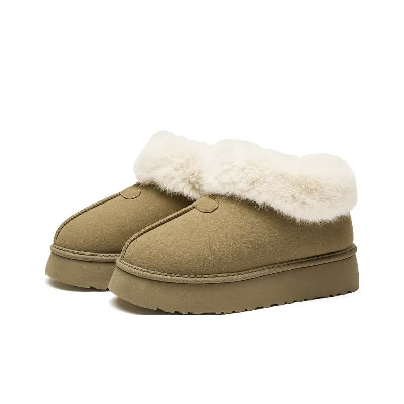 AAA SINCE 1955 Warm Wear-Resistant Height Increasing Slip-Resistant Short Snow Boots Women's-10