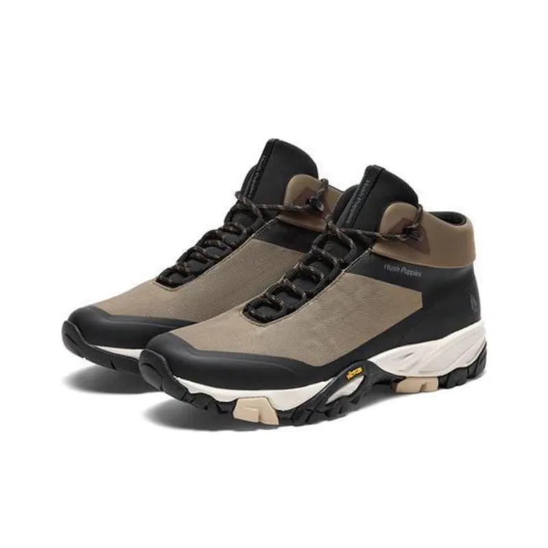 Hush Puppies Ankle Boots Men Black/Khaki-7