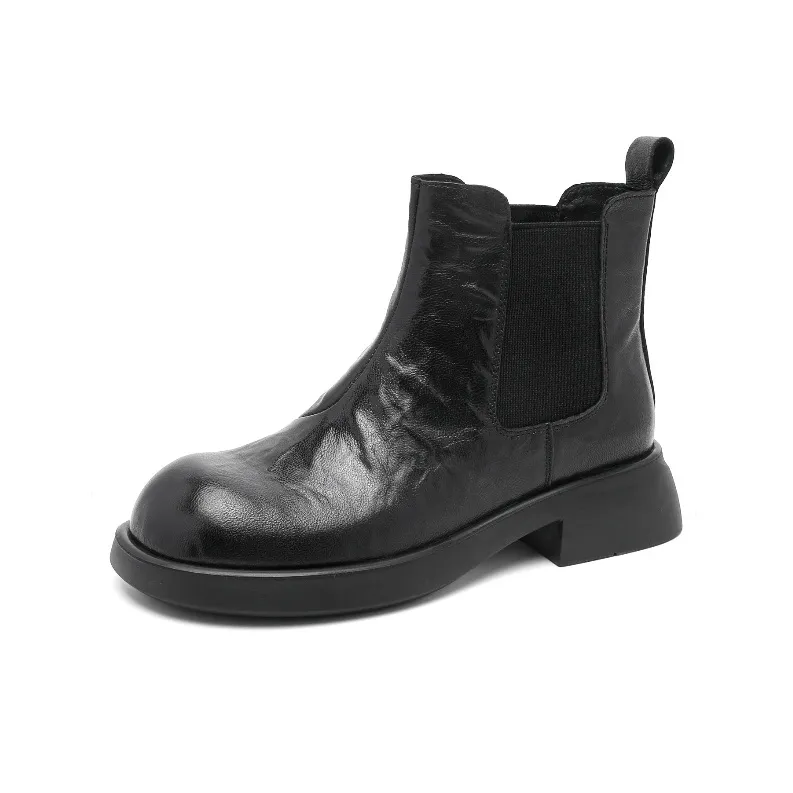 BAFFN Short Unisex Wind Chelsea Boots 4CM Women's-0