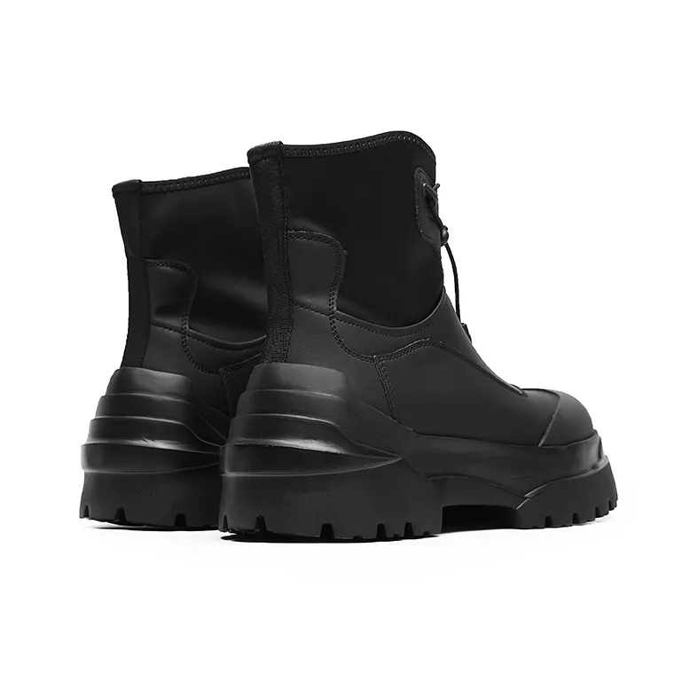 YEDANI Ankle Boots Men Black-4