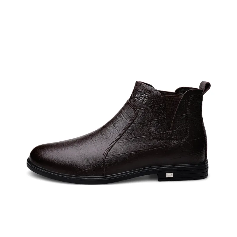 Mulinsen Ankle Boots Men Black/Dark Brown-4