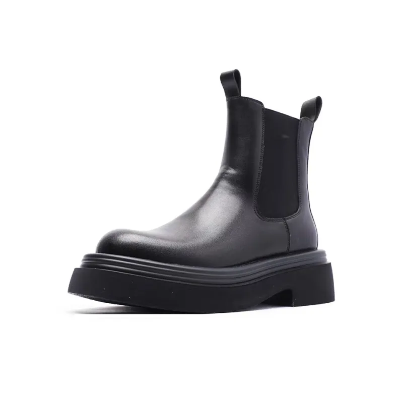 V ZERO FIVE Crew Chelsea Boots Men's Black-1