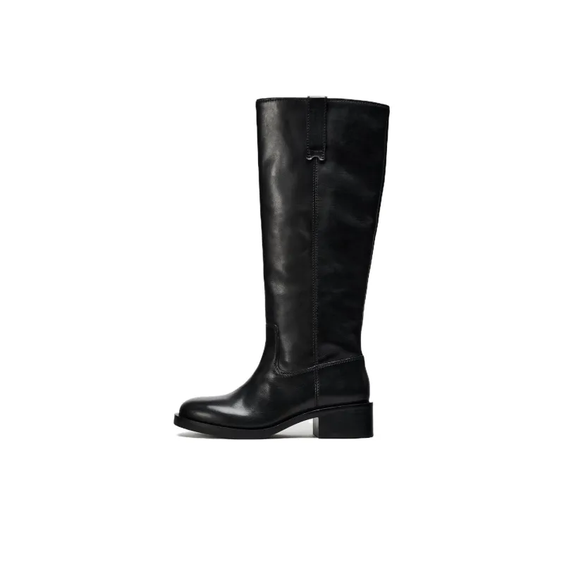 ZARA Knee-high Boots Women's Black-0