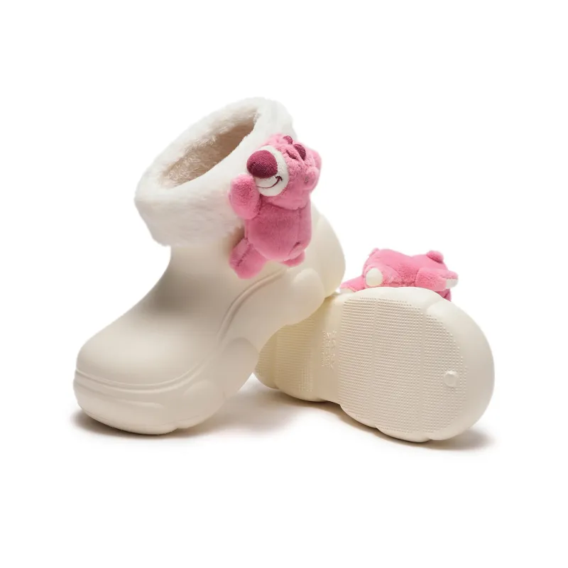 Disney x Hotwind Toy Story Series Ankle Boots 3cm Women's Beige-3