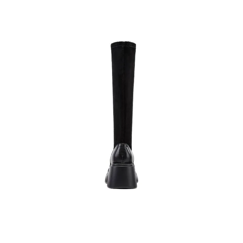 DAPHNE Knee high Boots 7cm Women's Black-4