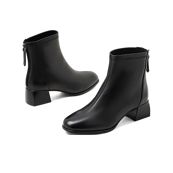 COMELY Ankle Boots Women's Ecru, Milk Tea, Black-3