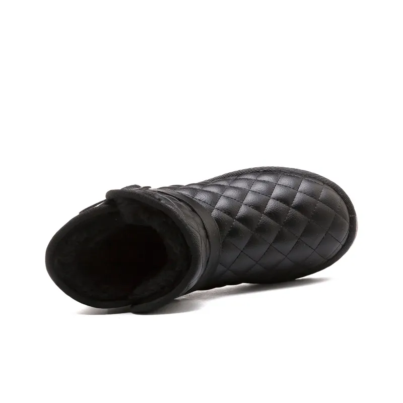Warrior Cotton Boots Water-Resistant Wear-Resistant Slip-Resistant And Coverage Snow Boots Women's-4