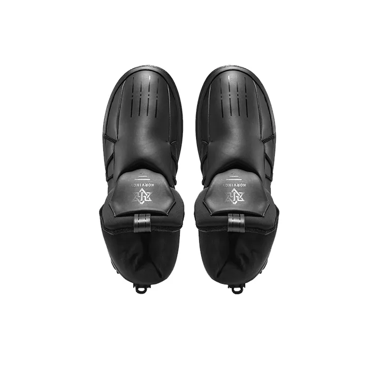 NORVINCY Warm And Wear Resistant Ankle Length Snow Boots Unisex Black-2