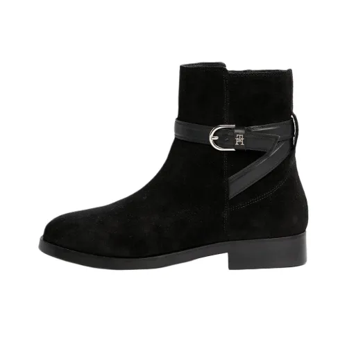 tommy viscose Hilfiger Ankle Boots 3cm Women's Black
