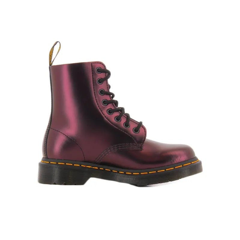 Dr.Martens 1460 Pascal Chroma Metallic Leather Boots 'Cherry Red'-1