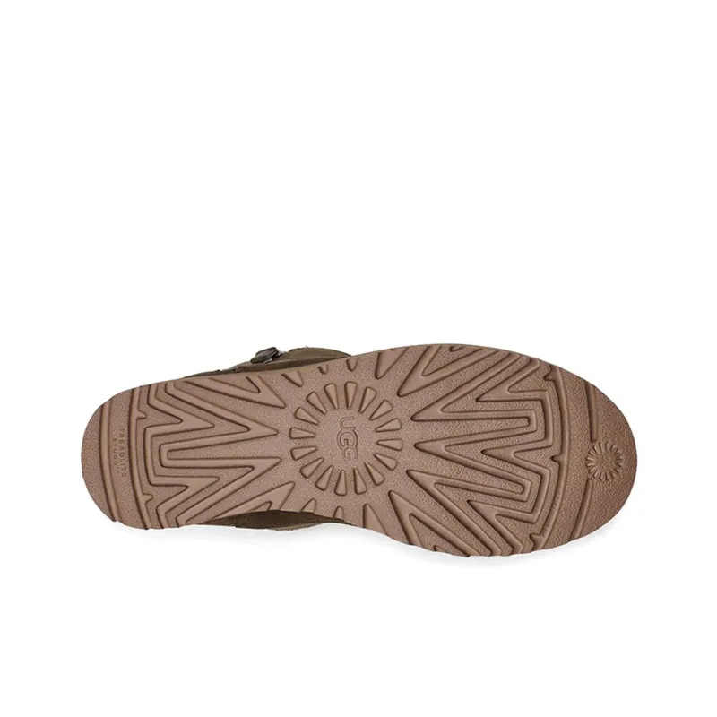 UGG Classic Zip Short Stiefel Fleece Lined Brown Women's-5