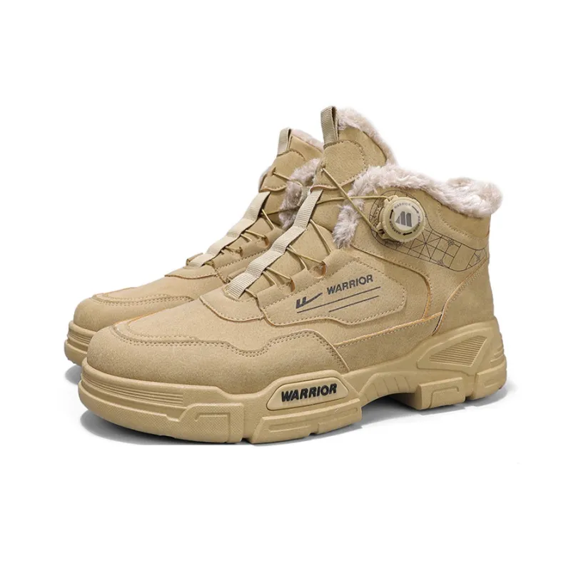 Warrior Warm Cushioning Crew Snow Boots Men's Khaki-3