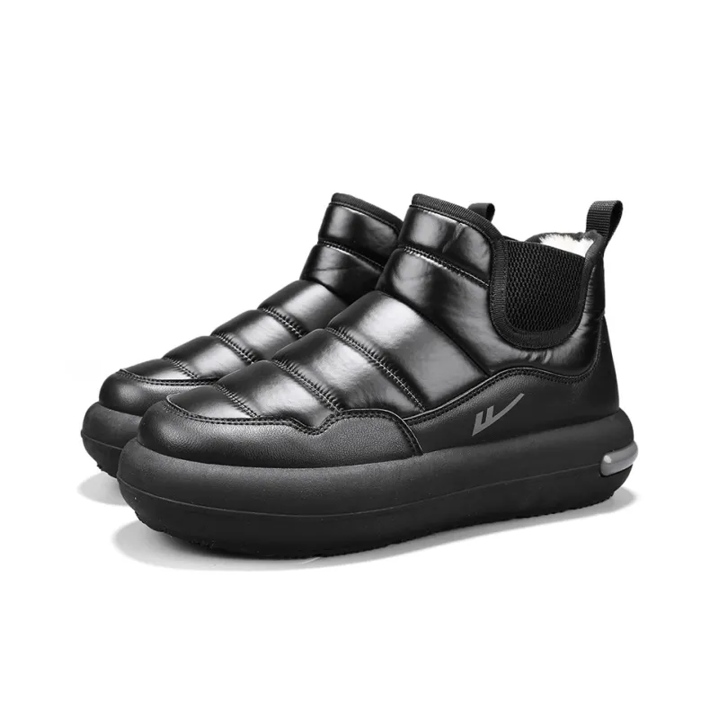 Warrior Warm Coverage Height Increasing Wear-Resistant Snow Boots Men's-4
