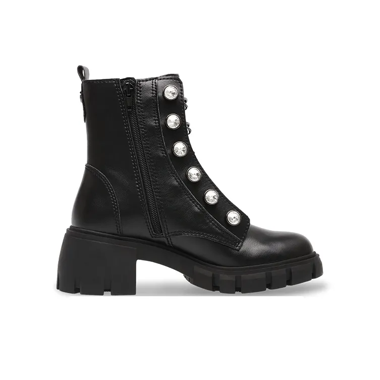 STEVE MADDEN Martin Boots Women's Black-1