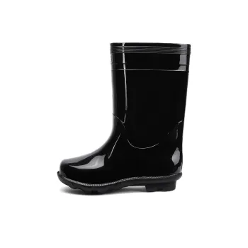 Warrior Water Resistant Slip Resistant Rain Boots Men's Black