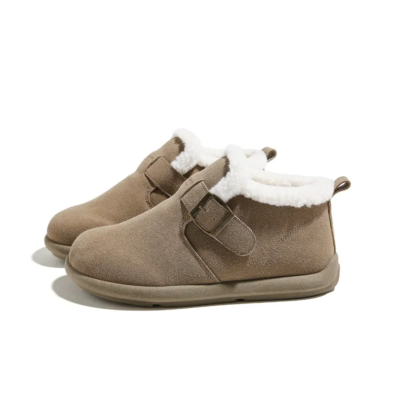 HUANQIU Warm Wear-Resistant Slip-Resistant Comprehensive Coverage Balance Ankle-Length Snow Boots Women's-6