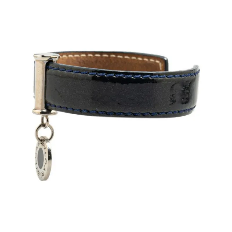BVLGARI 20th Century BVLGARI BVLGARI Leather Cuff Costume Bracelet-1