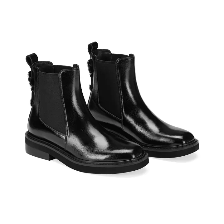73Hours Short Chelsea Boots 2cm Women's Black-2