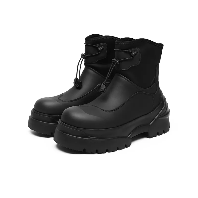 YEDANI Ankle Boots Men Black-1