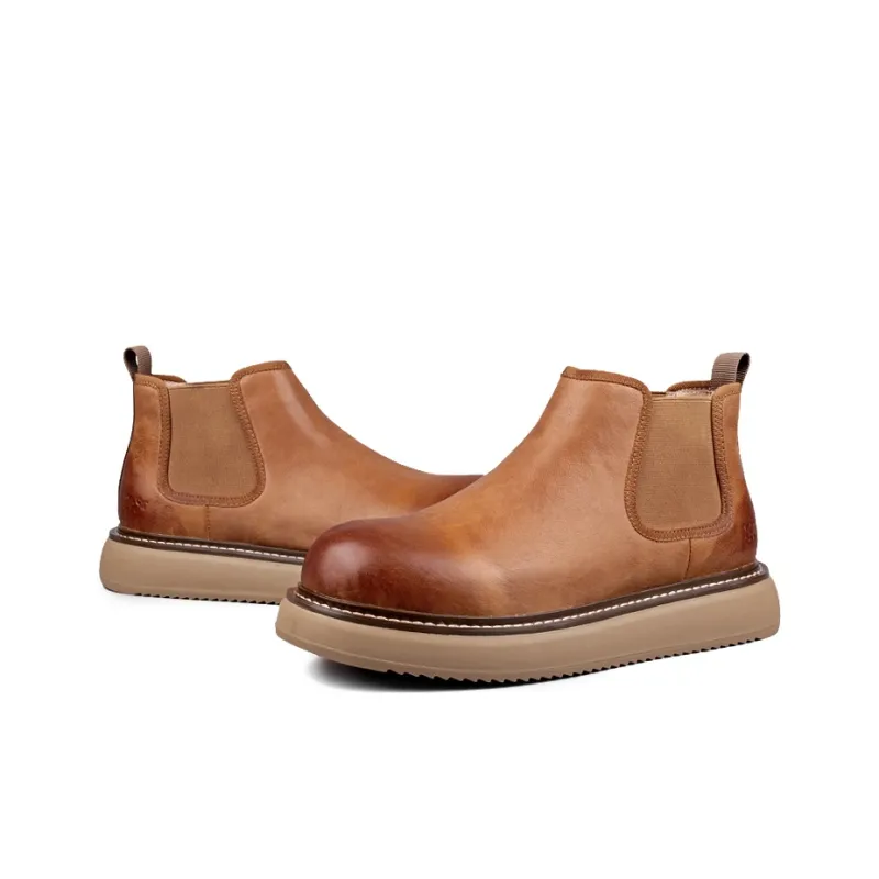 LOHAN·SIR Short Chelsea Boots Platform Men's-5