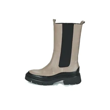Gabor Short Chelsea Boots 5cm Women's Beige Black