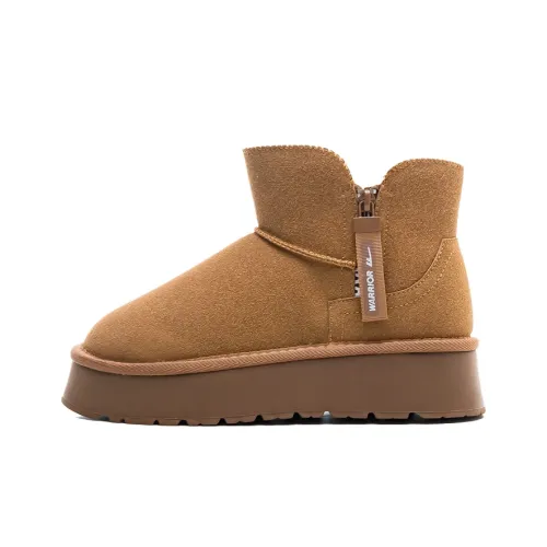 Warrior Warm Height Increasing Short Snow Boots Women's Camel
