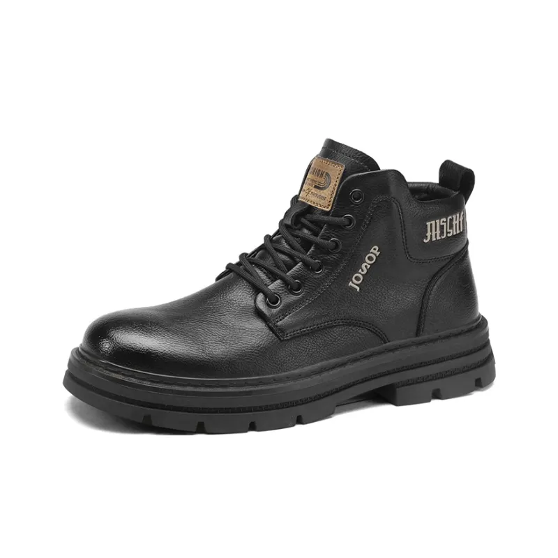 Abango Martin Boots Men Light Brown, Khaki, Black-7