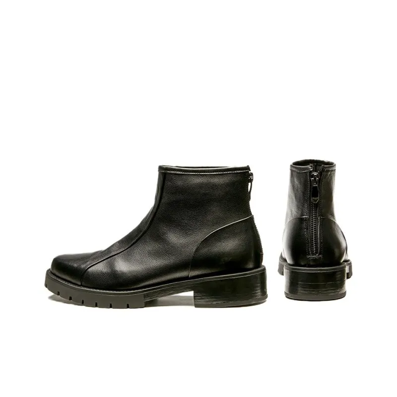 Brounvanm Ankle Boots Men's Black-7