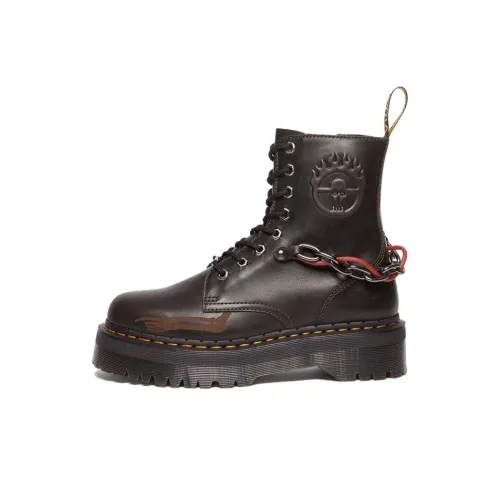 WARNER BROS. x Dr.Martens Jadonseries WB100 Short Martin Boot 5cm Unisex Dark Taupe