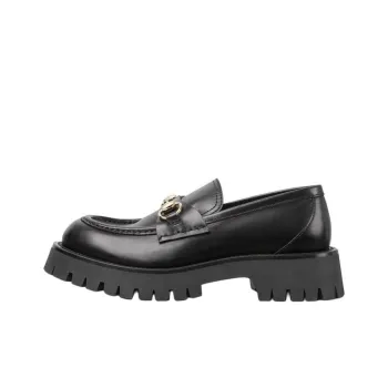 GUCCI Women's Lug Sole Horsebit Loafer 'Black' Women's
