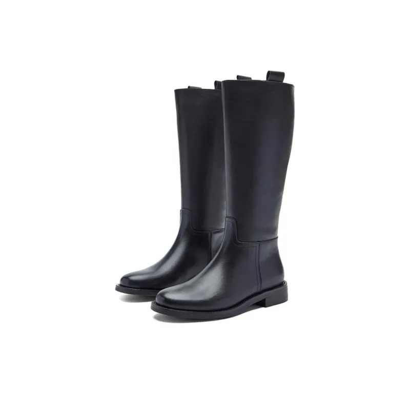 NINE WEST Knee-high Boots 3cm Women's Black-2