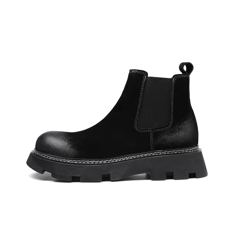YEDANI Crew Chelsea Boots Men's Black-0