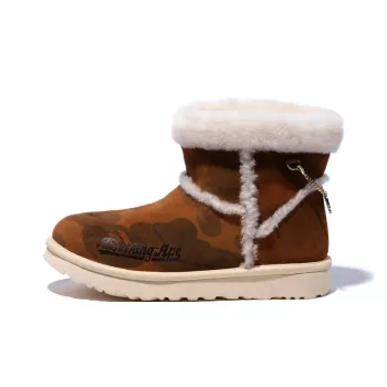 UGG X Bape Classic Mini Fleece Lined Brown