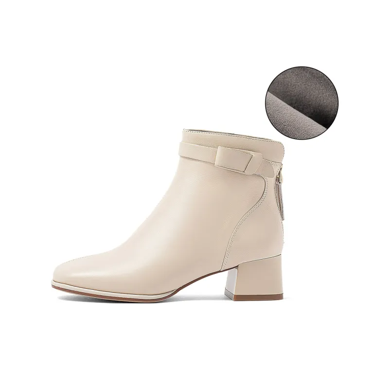 COMELY Ankle Boots Women's Dark Brown/Black/Ecru-17