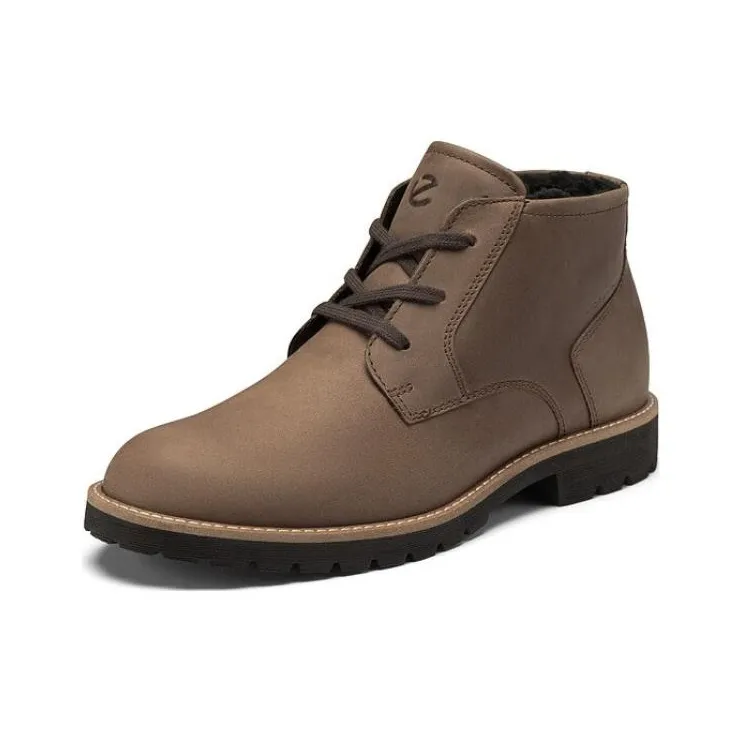 Ecco Justin Collection Ankle-Length Martin Boot Men's Cocoa Brown-1