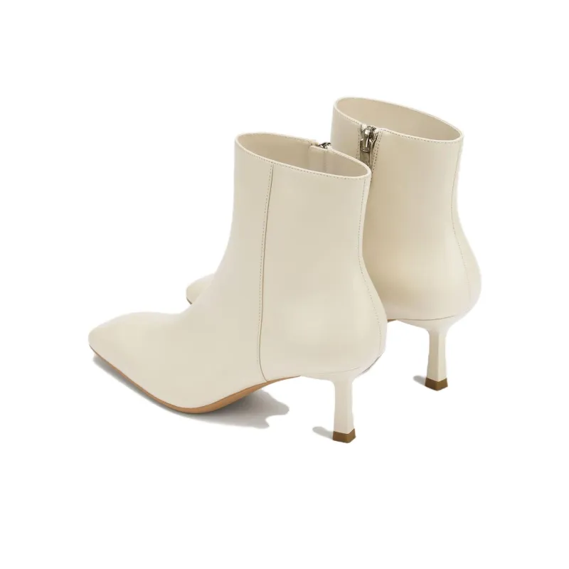 73Hours Soft-Focus Milk Coffee Ankle Boots 7cm Women's Khaki-7
