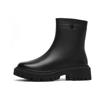 EBLAN Cigarette Box Boots Ankle Boots Women's Black