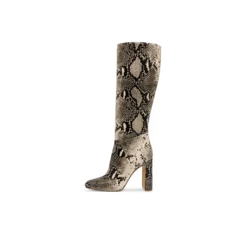 STEVE MADDEN Ally Knee-high Boots 10cm Women's Black Brown