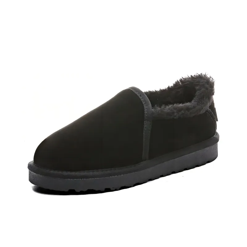 Warrior Wear Resistant Slip Resistant Ankle Length Snow Boots Unisex Black-1