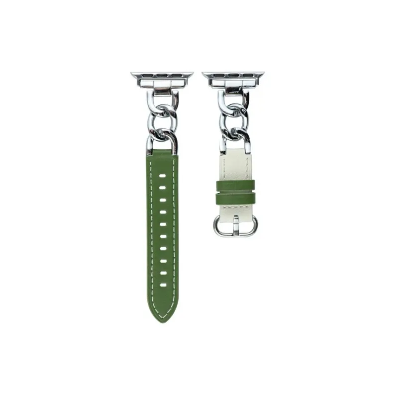 CHRROTA Watch Band Apple Compatibility Leather-3